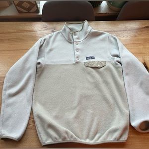 WOMENS SYNCHILLA PATAGONIA FLEECE - SMALL CREAM POLYESTER